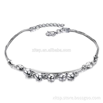 New design stainless steel bead charm anklet for men